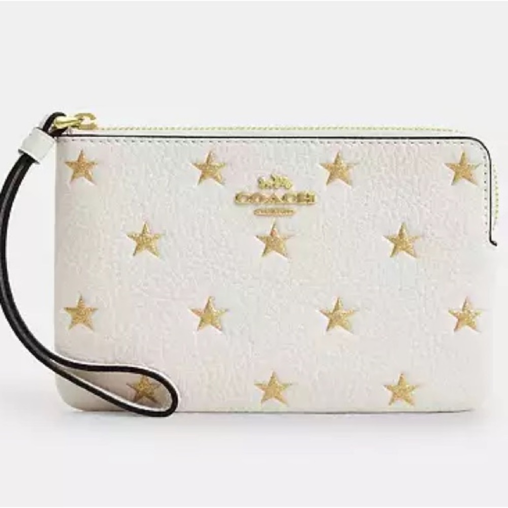 NWT BRAND NEW Coach Wallet with Gold Stars
